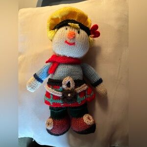 Handmade knitted Scotty MacScarecrow doll Jean Greenhowe's MacScarecrow Clan